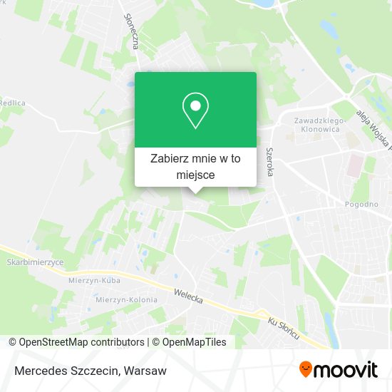 Mapa Mercedes Szczecin