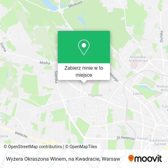 Mapa Wyżera Okraszona Winem, na Kwadracie