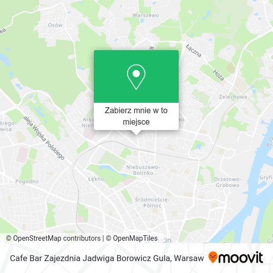 Mapa Cafe Bar Zajezdnia Jadwiga Borowicz Gula