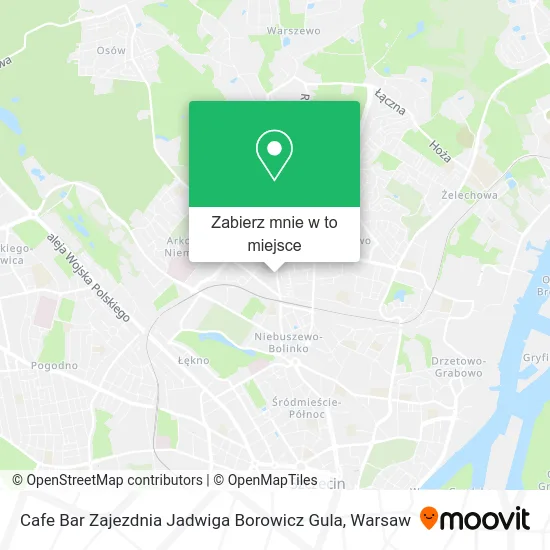 Mapa Cafe Bar Zajezdnia Jadwiga Borowicz Gula