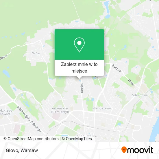Mapa Glovo