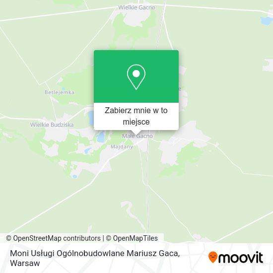 Mapa Moni Usługi Ogólnobudowlane Mariusz Gaca