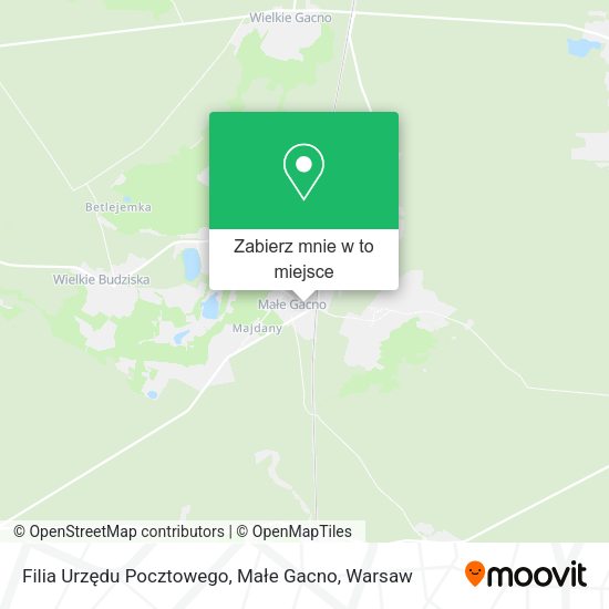 Mapa Filia Urzędu Pocztowego, Małe Gacno