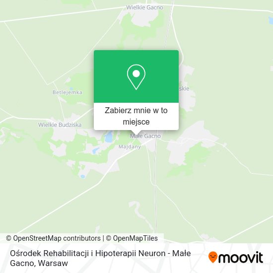 Mapa Ośrodek Rehabilitacji i Hipoterapii Neuron - Małe Gacno