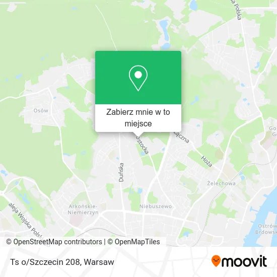 Mapa Ts o/Szczecin 208