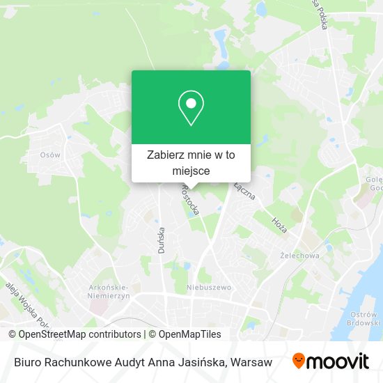 Mapa Biuro Rachunkowe Audyt Anna Jasińska