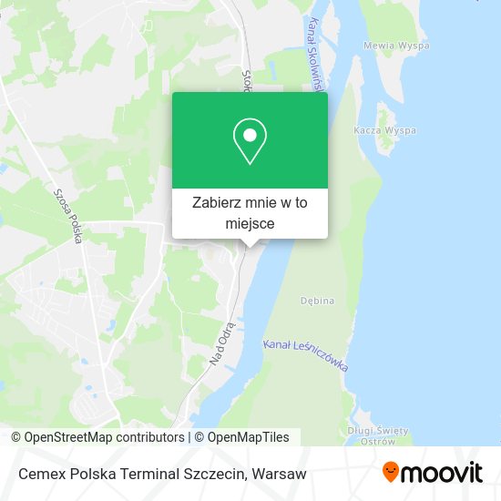 Mapa Cemex Polska Terminal Szczecin