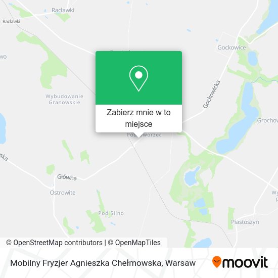 Mapa Mobilny Fryzjer Agnieszka Chełmowska