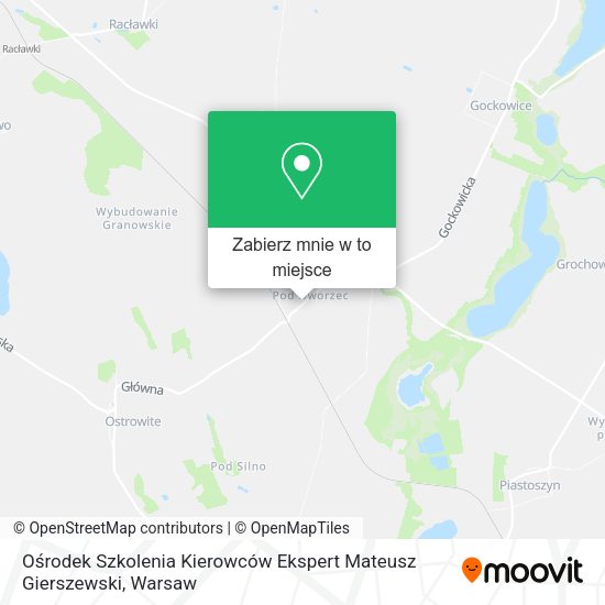 Mapa Ośrodek Szkolenia Kierowców Ekspert Mateusz Gierszewski