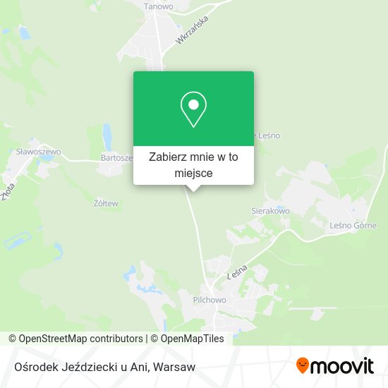 Mapa Ośrodek Jeździecki u Ani