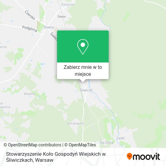 Mapa Stowarzyszenie Koło Gospodyń Wiejskich w Śliwiczkach