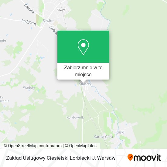 Mapa Zakład Usługowy Ciesielski Lorbiecki J