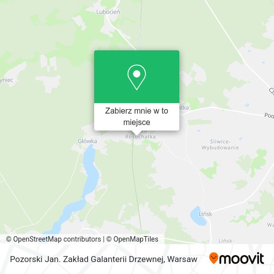 Mapa Pozorski Jan. Zakład Galanterii Drzewnej