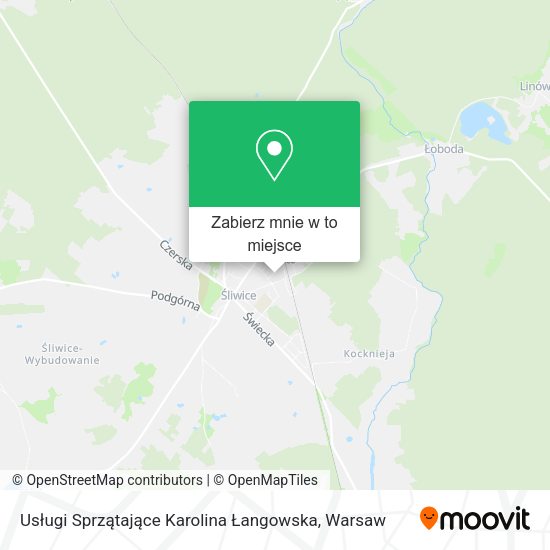 Mapa Usługi Sprzątające Karolina Łangowska