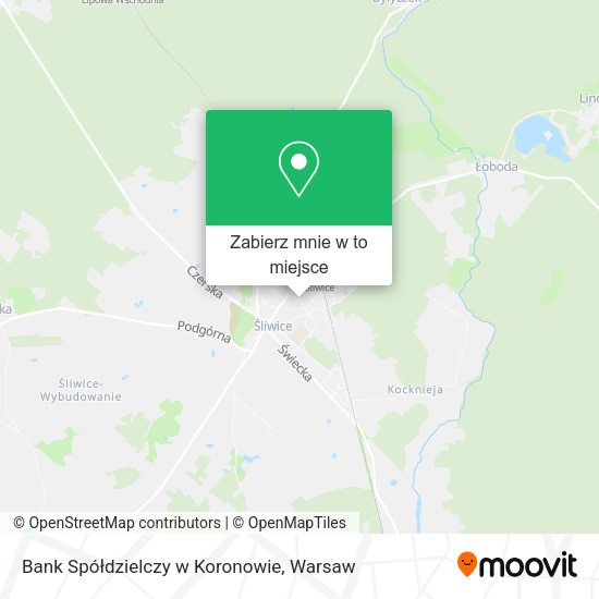 Mapa Bank Spółdzielczy w Koronowie