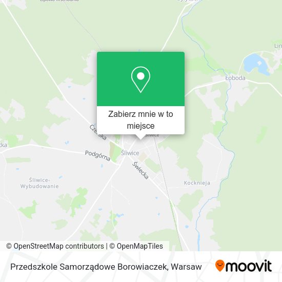 Mapa Przedszkole Samorządowe Borowiaczek