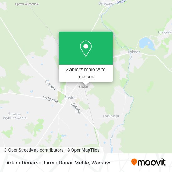 Mapa Adam Donarski Firma Donar-Meble