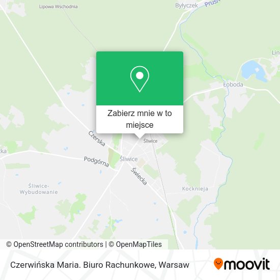 Mapa Czerwińska Maria. Biuro Rachunkowe