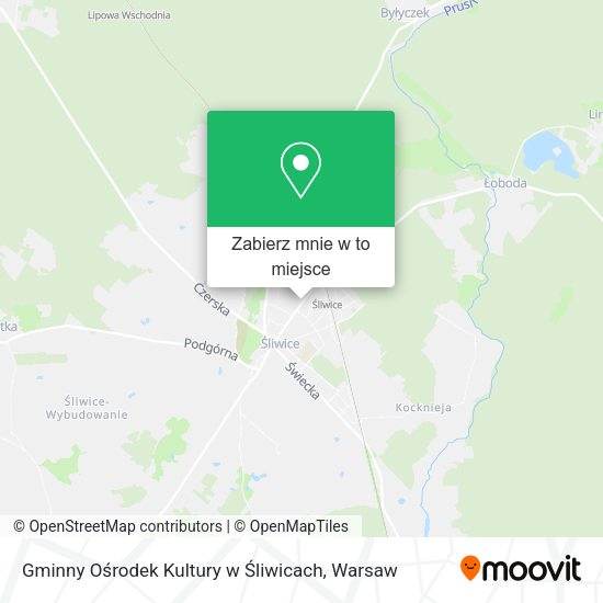 Mapa Gminny Ośrodek Kultury w Śliwicach