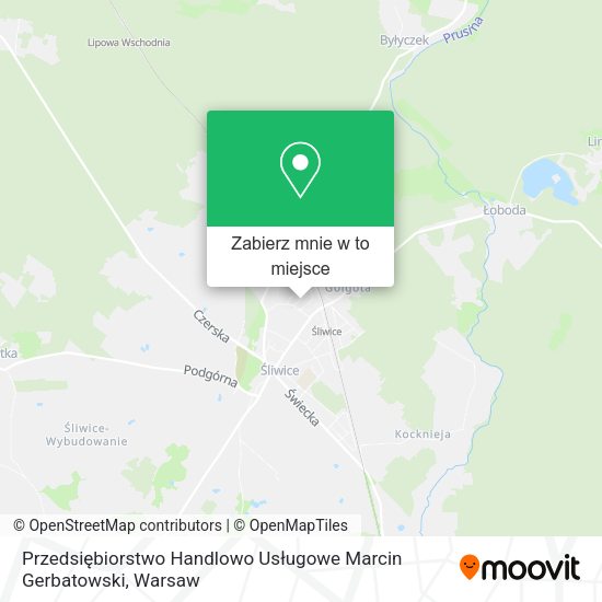 Mapa Przedsiębiorstwo Handlowo Usługowe Marcin Gerbatowski