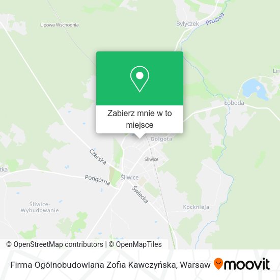 Mapa Firma Ogólnobudowlana Zofia Kawczyńska