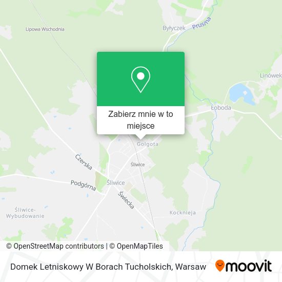 Mapa Domek Letniskowy W Borach Tucholskich