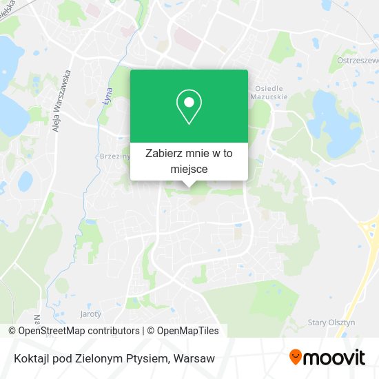 Mapa Koktajl pod Zielonym Ptysiem