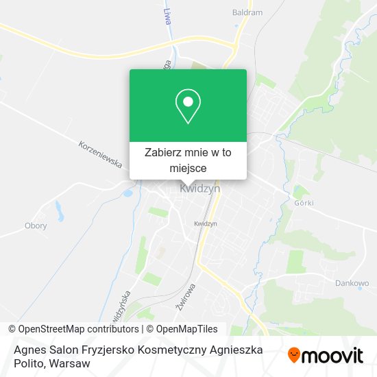 Mapa Agnes Salon Fryzjersko Kosmetyczny Agnieszka Polito