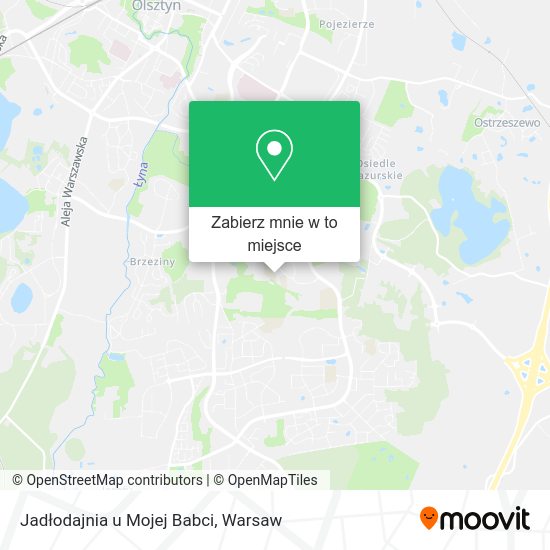 Mapa Jadłodajnia u Mojej Babci