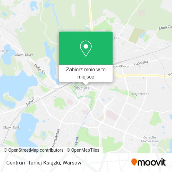 Mapa Centrum Taniej Książki