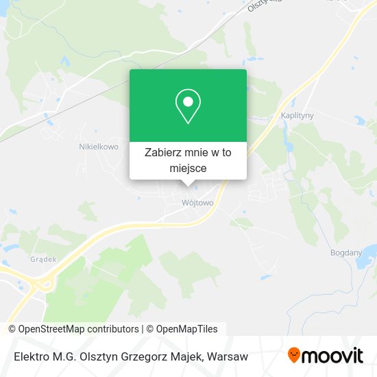 Mapa Elektro M.G. Olsztyn Grzegorz Majek