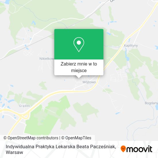 Mapa Indywidualna Praktyka Lekarska Beata Pacześniak