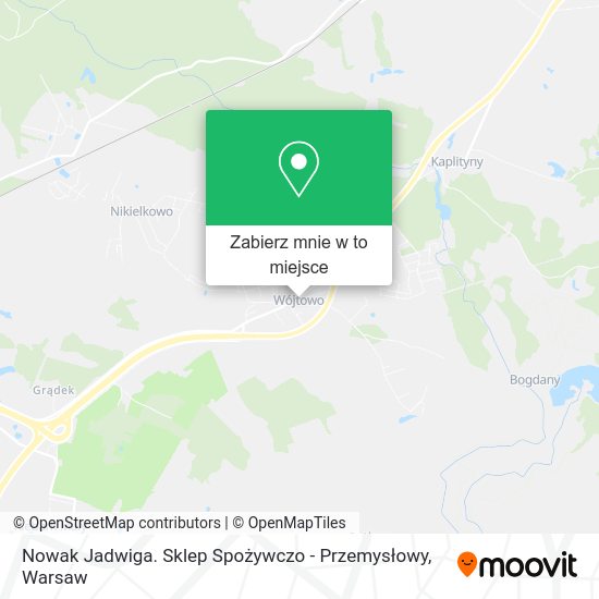 Mapa Nowak Jadwiga. Sklep Spożywczo - Przemysłowy