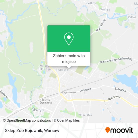 Mapa Sklep Zoo Bojownik