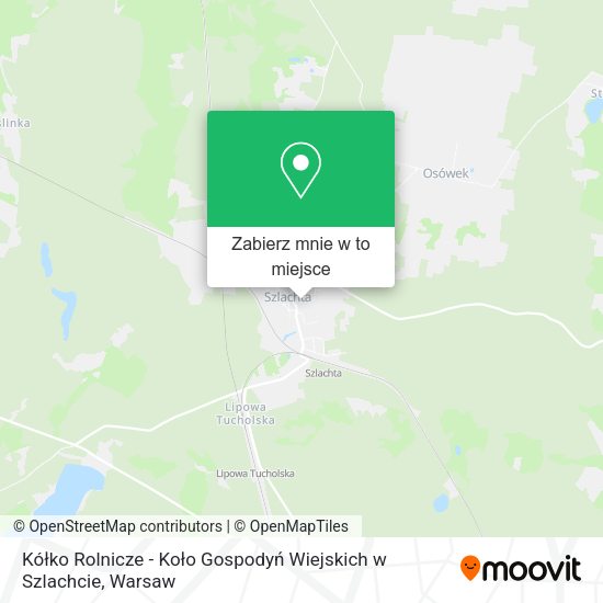 Mapa Kółko Rolnicze - Koło Gospodyń Wiejskich w Szlachcie