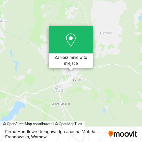 Mapa Firma Handlowo Usługowa Iga Joanna Motała Erdanowska