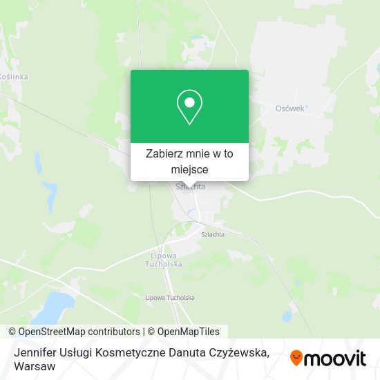 Mapa Jennifer Usługi Kosmetyczne Danuta Czyżewska