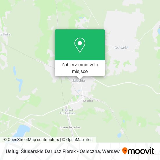 Mapa Usługi Ślusarskie Dariusz Fierek - Osieczna