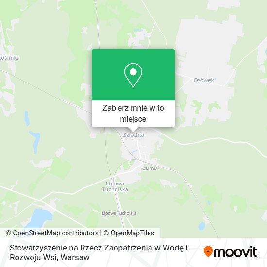 Mapa Stowarzyszenie na Rzecz Zaopatrzenia w Wodę i Rozwoju Wsi