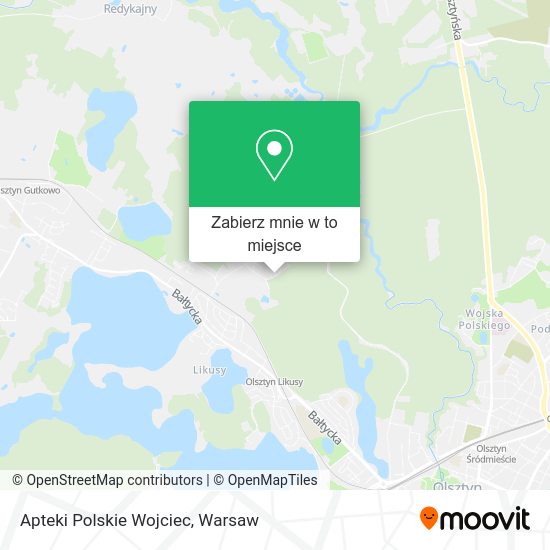 Mapa Apteki Polskie Wojciec