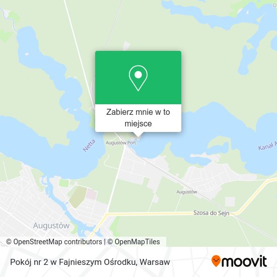 Mapa Pokój nr 2 w Fajnieszym Ośrodku