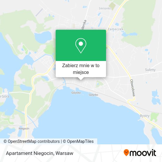 Mapa Apartament Niegocin