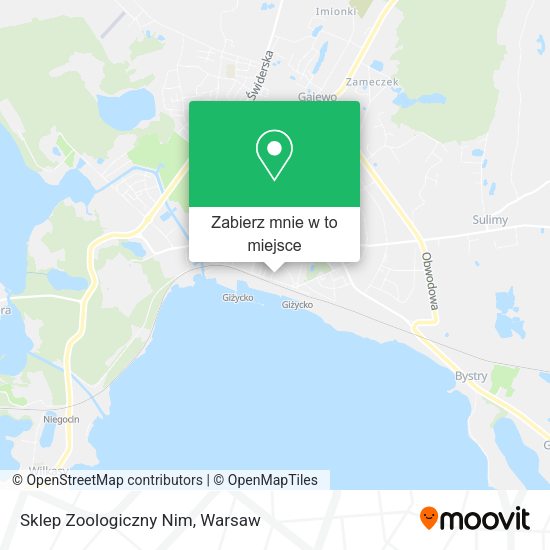 Mapa Sklep Zoologiczny Nim