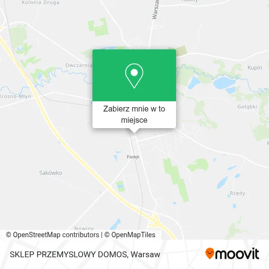 Mapa SKLEP PRZEMYSLOWY DOMOS