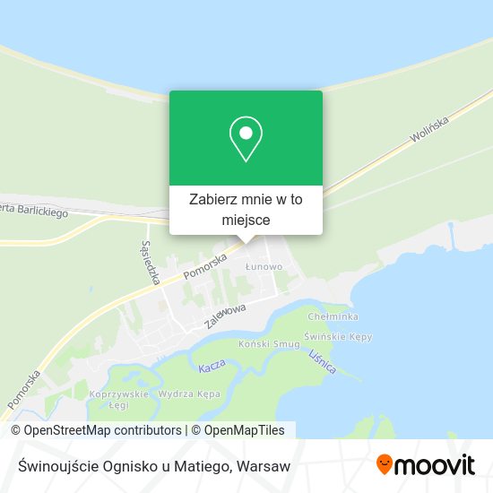 Mapa Świnoujście Ognisko u Matiego