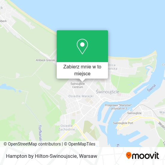 Mapa Hampton by Hilton-Swinoujscie