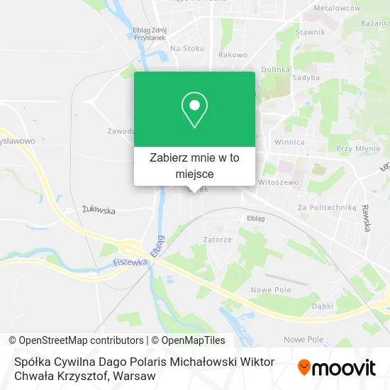 Mapa Spółka Cywilna Dago Polaris Michałowski Wiktor Chwała Krzysztof