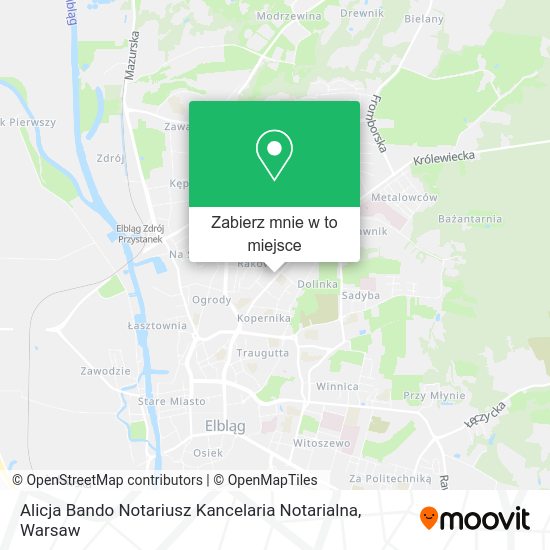 Mapa Alicja Bando Notariusz Kancelaria Notarialna