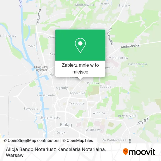Mapa Alicja Bando Notariusz Kancelaria Notarialna