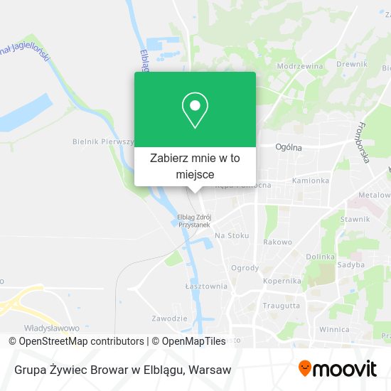 Mapa Grupa Żywiec Browar w Elblągu